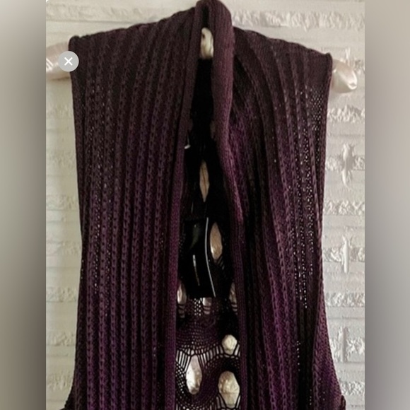 NWT BCBG Maxazria purple duster - Picture 2 of 6